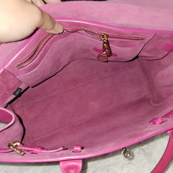 Mulberry Bayswater Hot Pink Leather Top-Handle Satchel - Picture 8 of 16